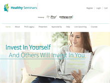 Tablet Screenshot of healthyseminars.com